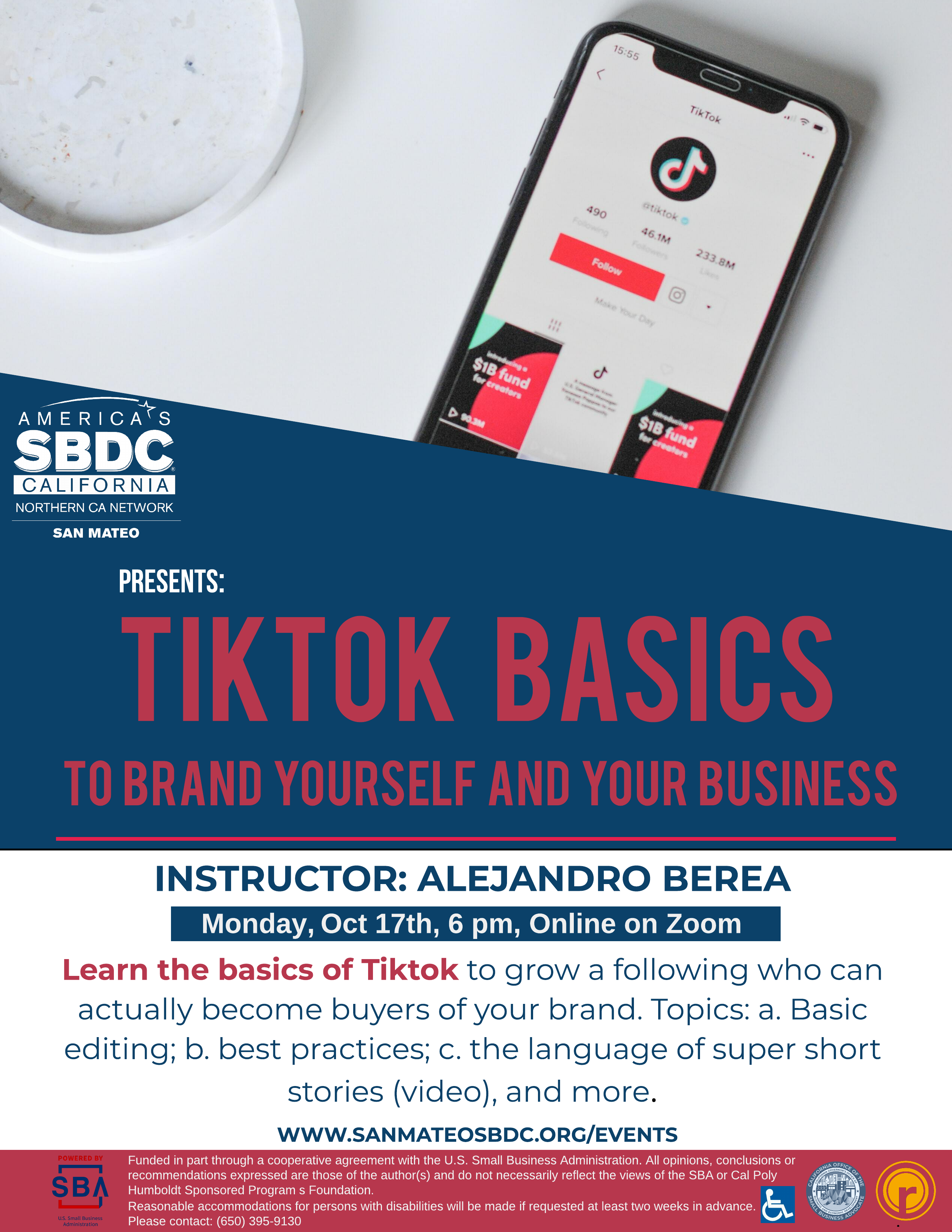 TikTok basics to brand yourself and your business. - San Mateo SBDC